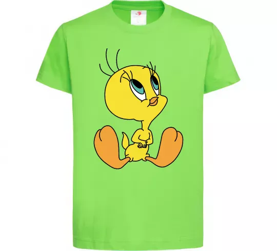 Дитяча футболка Пташка Твіті Лаймовий фото