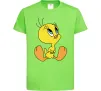 Дитяча футболка Пташка Твіті Лаймовий фото