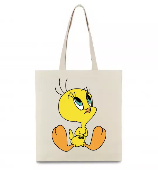 Эко-сумка Пташка Твіті Бежевый фото