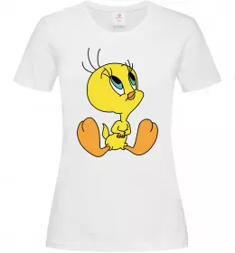 Женская футболка Пташка Твіті Белый фото