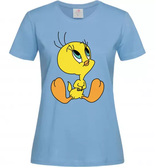 Женская футболка Пташка Твіті Голубой фото