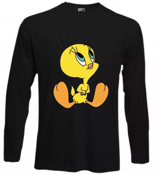 Лонгслив Пташка Твіті Черный фото