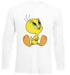 Лонгслив Пташка Твіті Белый фото