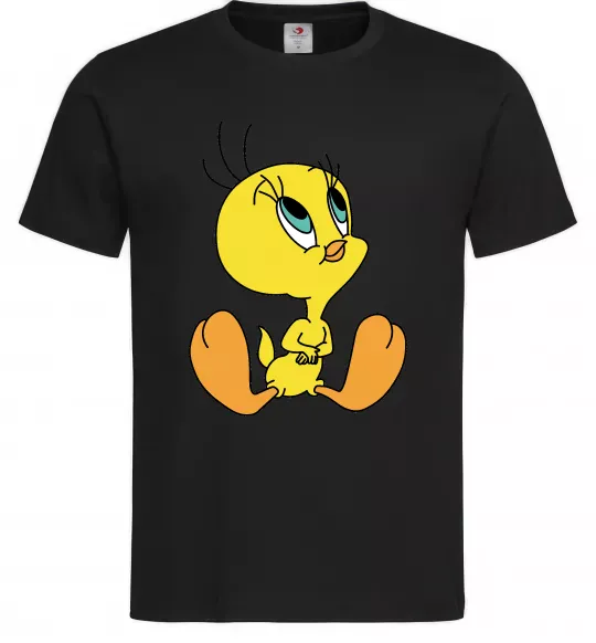 Чоловіча футболка Пташка Твіті Чорний фото