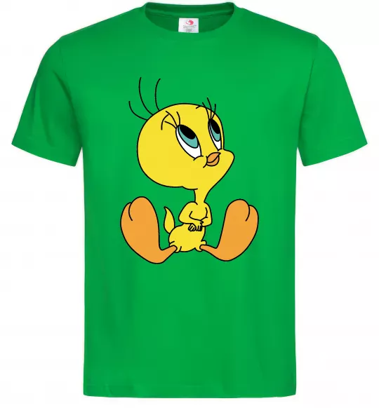 Чоловіча футболка Пташка Твіті Зелений фото