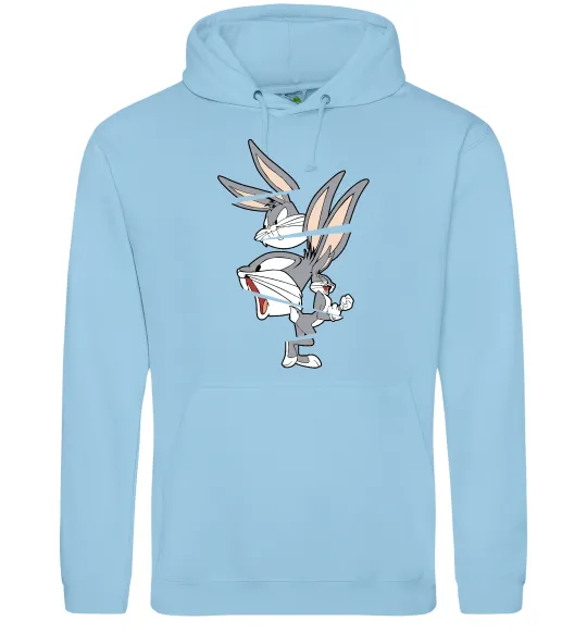 Женская толстовка (худи) Багс Банні Голубой фото