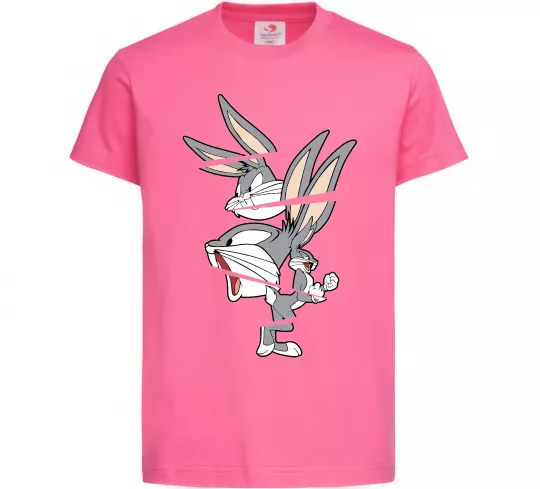 Дитяча футболка Багс Банні Яскраво-рожевий фото