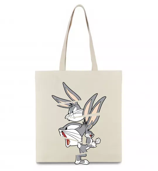 Эко-сумка Багс Банні Бежевый фото