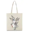 Эко-сумка Багс Банні Бежевый фото