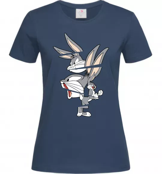 Женская футболка Багс Банні Темно-синий фото