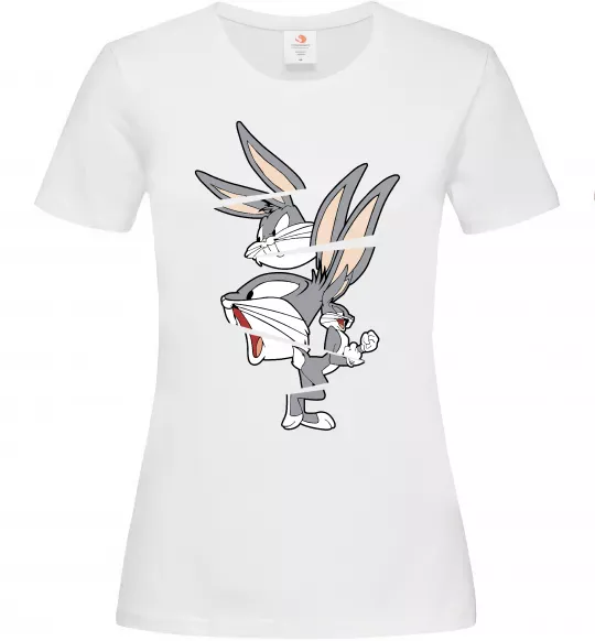 Женская футболка Багс Банні Белый фото