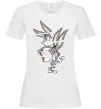 Женская футболка Багс Банні Белый Женская футболка Багс Банні Белый фото