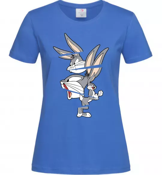 Женская футболка Багс Банні Ярко-синий фото