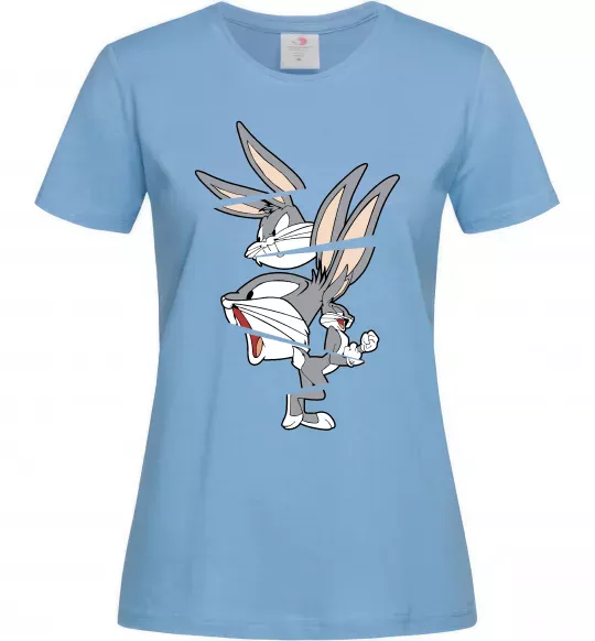 Женская футболка Багс Банні Голубой фото