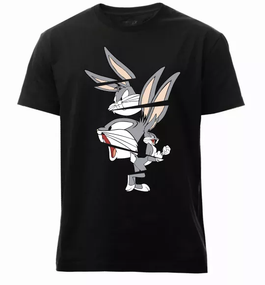 Мужская премиум футболка Багс Банні Черный фото