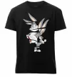 Мужская премиум футболка Багс Банні Черный фото