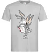 Мужская футболка Багс Банні Серый фото