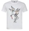 Мужская футболка Багс Банні Белый фото