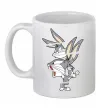 Чашка керамическая Багс Банні Белый фото
