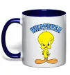 Чашка с цветной ручкой Tweety whatever Глубокий темно-синий фото