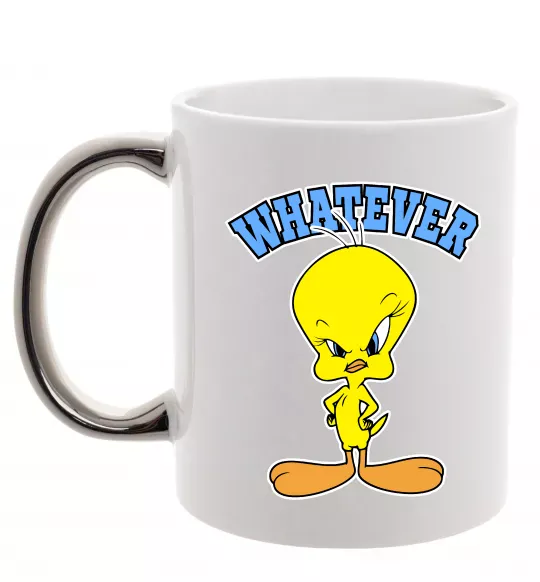 Чашка с цветной ручкой Tweety whatever Серебро фото