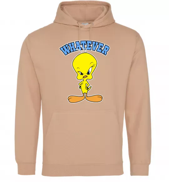 Мужская толстовка (худи) Tweety whatever Песочный фото