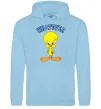 Мужская толстовка (худи) Tweety whatever Голубой фото