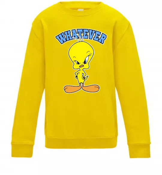 Детский Свитшот Tweety whatever Солнечно желтый фото