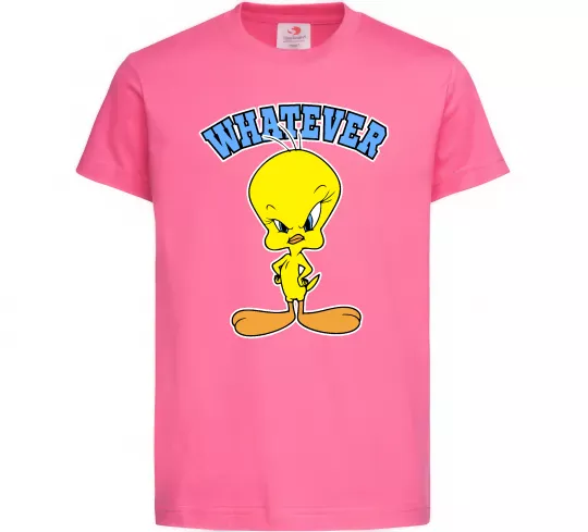 Детская футболка Tweety whatever Ярко-розовый фото