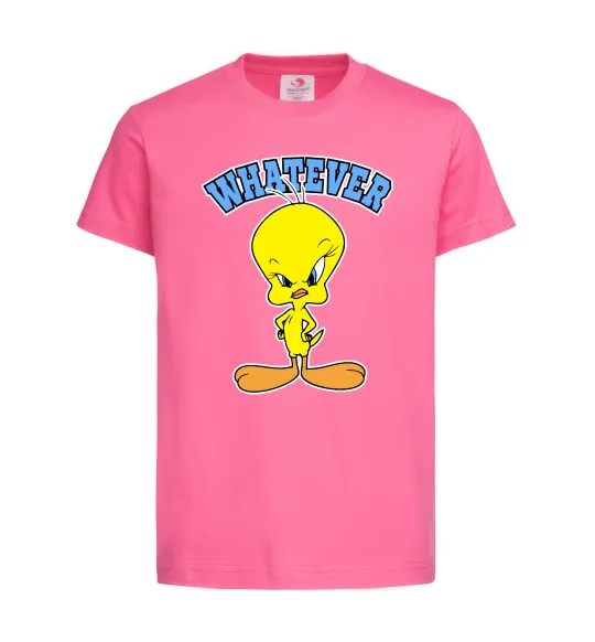 Дитяча футболка Tweety whatever Яскраво-рожевий фото