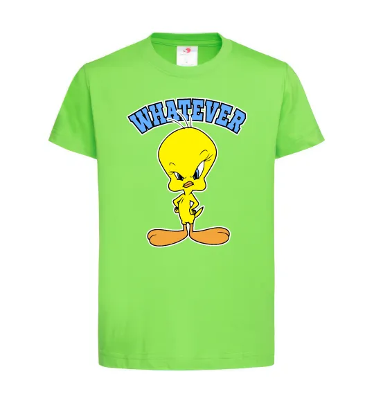 Дитяча футболка Tweety whatever Лаймовий фото