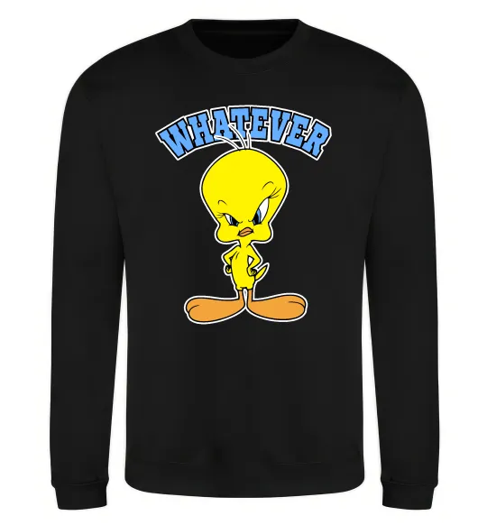 Свитшот Tweety whatever Черный фото