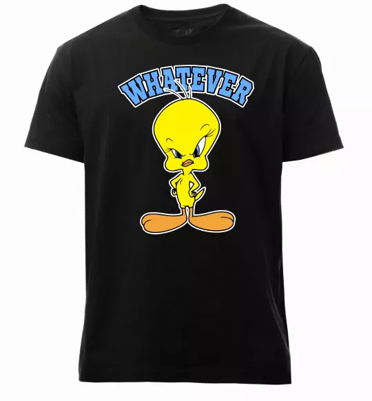 Мужская премиум футболка Tweety whatever Черный фото