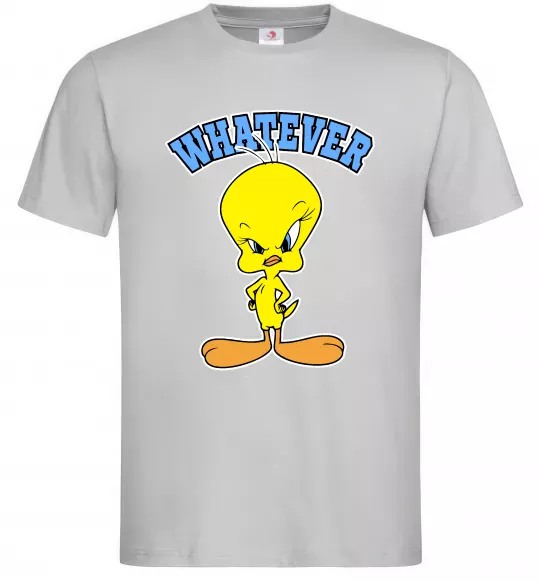 Мужская футболка Tweety whatever Серый фото