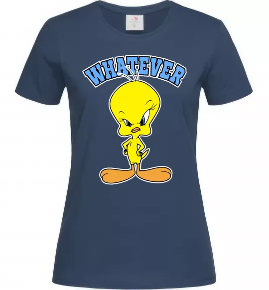 Женская футболка Tweety whatever Темно-синий фото