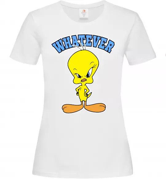 Женская футболка Tweety whatever Белый фото