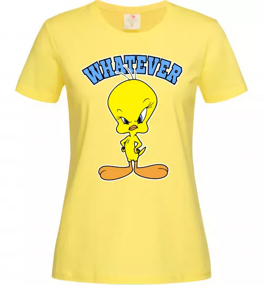 Женская футболка Tweety whatever Лимонный фото