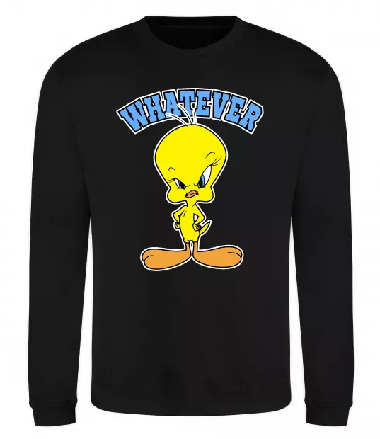 Свитшот Tweety whatever Черный фото