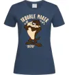 Жіноча футболка Trouble maker Taz Темно-синій фото