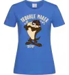 Жіноча футболка Trouble maker Taz Яскраво-синій фото