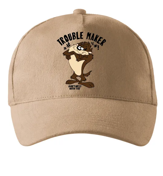 Кепка Trouble maker Taz Песочный фото