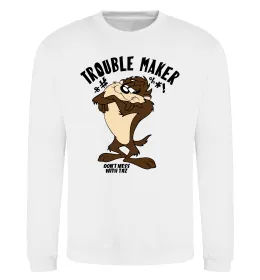 Світшот Trouble maker Taz Білий фото