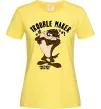 Жіноча футболка Trouble maker Taz Лимонний фото