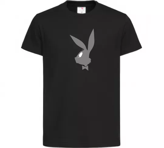 Дитяча футболка Play bunny Чорний фото