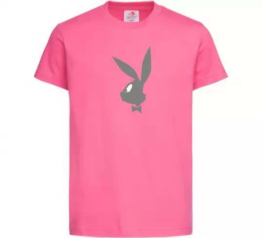 Дитяча футболка Play bunny Яскраво-рожевий фото