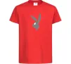 Дитяча футболка Play bunny Червоний фото