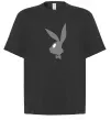 Футболка Оверсайз Play bunny Черный фото