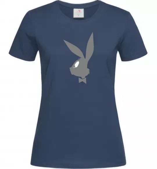 Женская футболка Play bunny Темно-синий фото