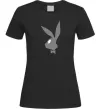 Женская футболка Play bunny Черный фото