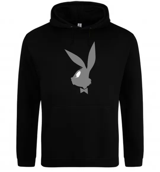 Чоловіча толстовка (худі) Play bunny Чорний фото